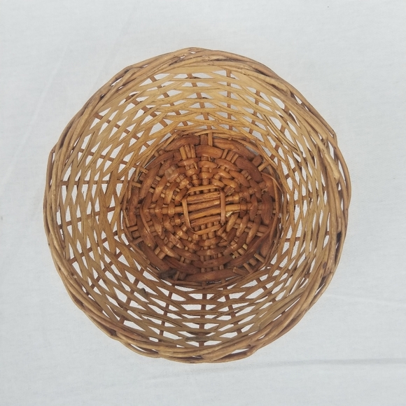 Set of three vintage wicker baskets - Picture 7 of 15